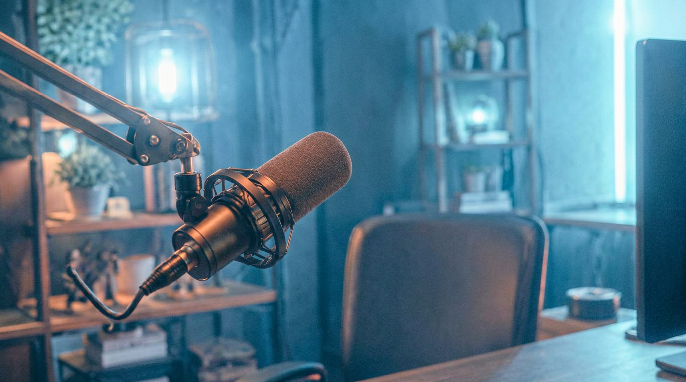 The What Do We Do Now studio microphone